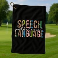 Speech Language Pathologist Golf Towel thumb 1