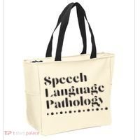 Speech Language Pathology SLP Speech Therapy Gift Tote Bag thumb 2