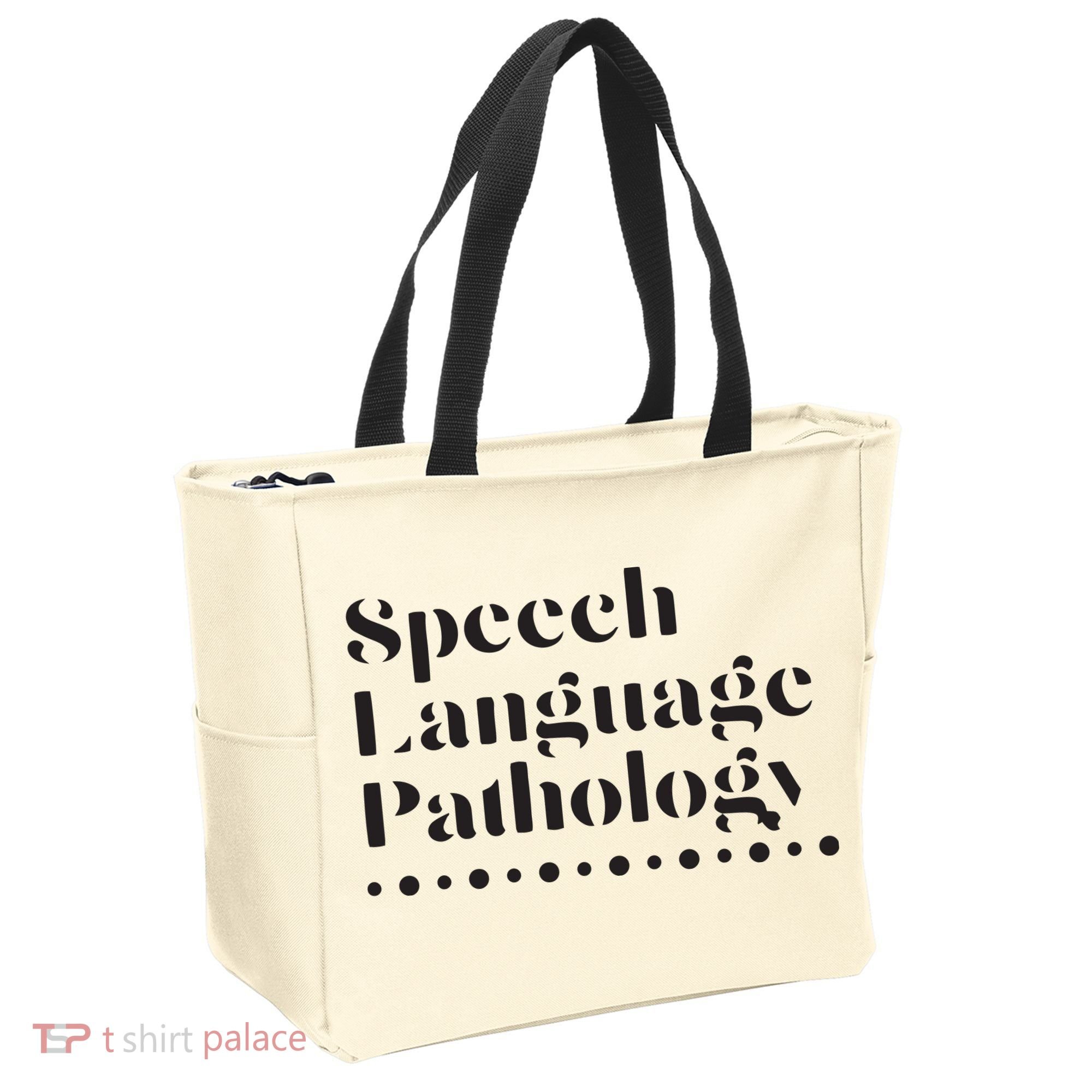 Speech Language Pathology SLP Speech Therapy Gift Tote Bag