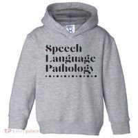 Speech Language Pathology SLP Speech Therapy Gift Toddler Hoodie thumb 0