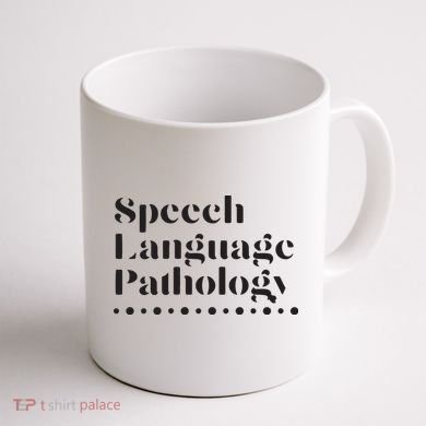 Speech Language Pathology SLP Speech Therapy Gift Coffee Mug back