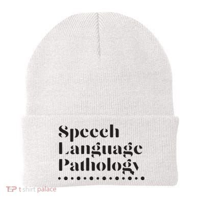 Speech Language Pathology SLP Speech Therapy Gift Beanie