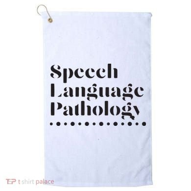 Speech Language Pathology SLP Speech Therapy Gift Golf Towel