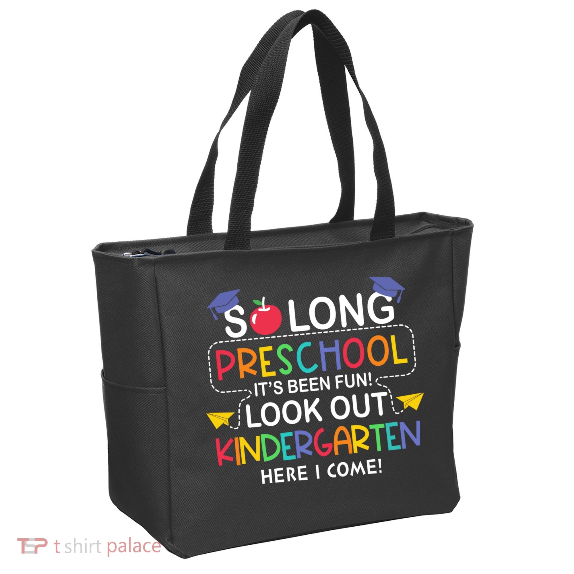 So Long Preschool Its Been Look Out Kindergarten Here I Come Back To School Tote Bag