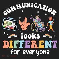 Speech Language Pathologist Communication Looks Different For Everyone Women's Sweatshirt thumb 2