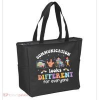 Speech Language Pathologist Communication Looks Different For Everyone Tote Bag thumb 2
