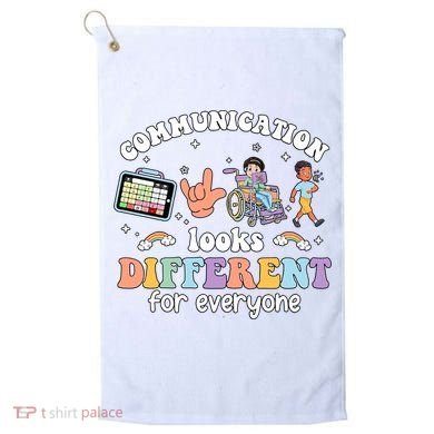 Speech Language Pathologist Communication Looks Different For Everyone Golf Towel