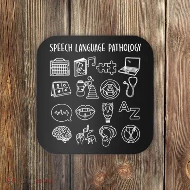Speech Language Pathology Pathologist SLP Speech Therapist Coaster