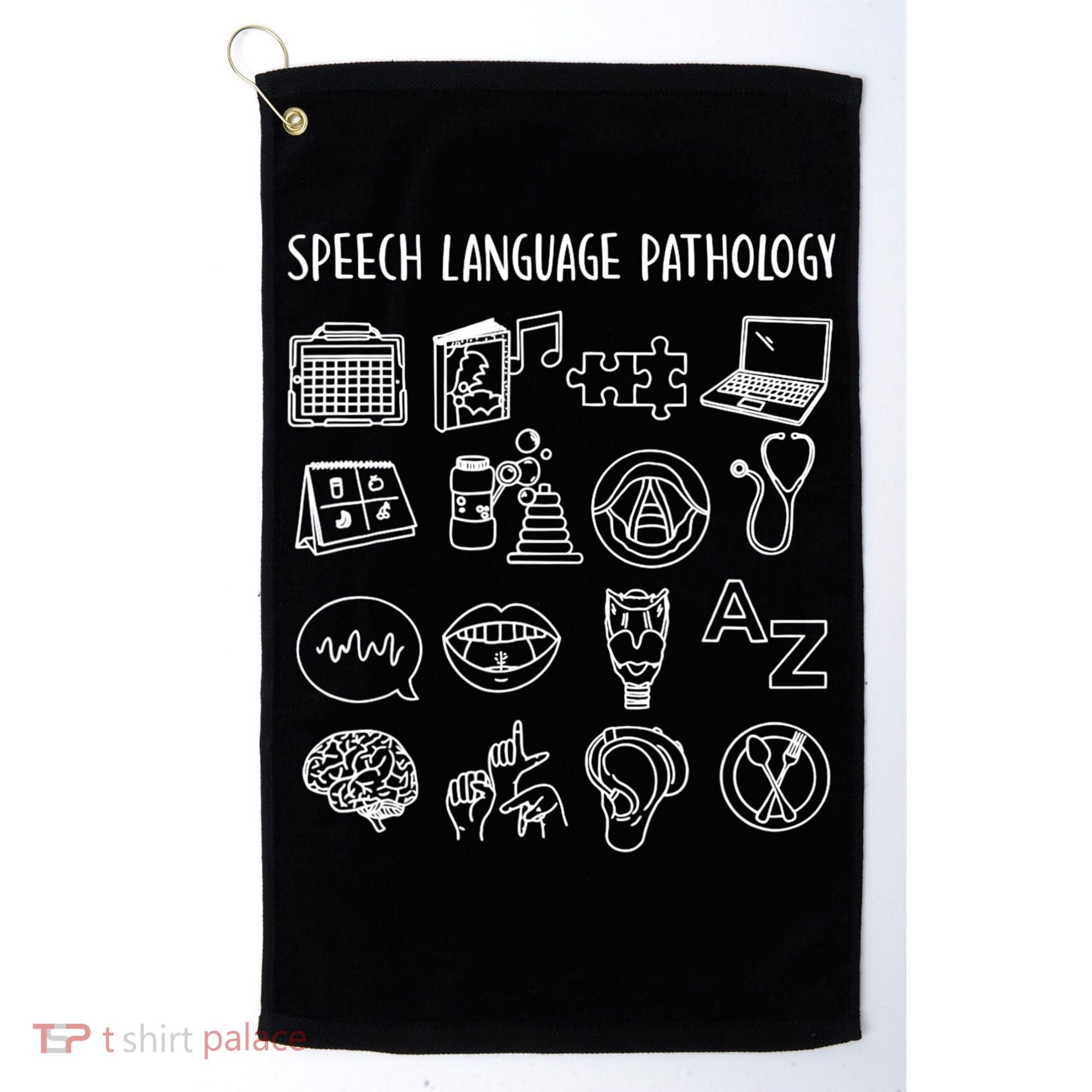 Speech Language Pathology Pathologist SLP Speech Therapist Golf Towel