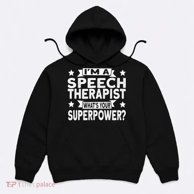 Speech Language Pathologist Superhero Speech Therapy Hoodie