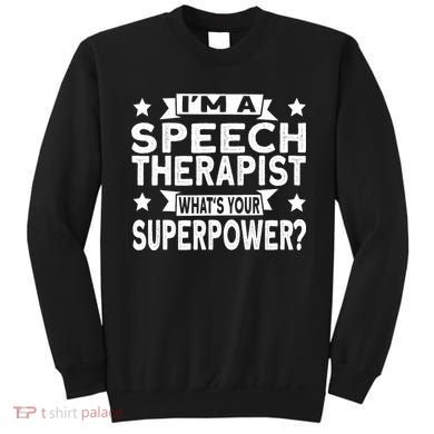 Speech Language Pathologist Superhero Speech Therapy Sweatshirt