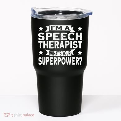 Speech Language Pathologist Superhero Speech Therapy Tumbler