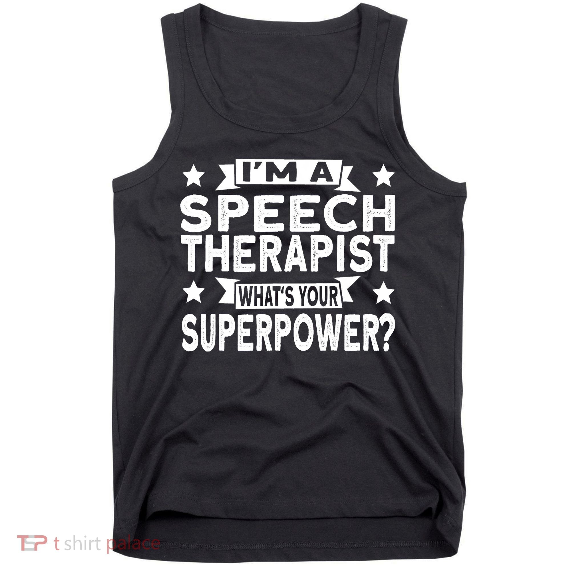 Speech Language Pathologist Superhero Speech Therapy Tank Top