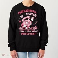 Speech Language Pathologist Retro Slp Professional Yapper Women's Sweatshirt thumb 0