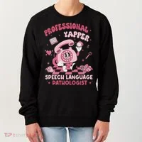 Speech Language Pathologist Retro Slp Professional Yapper Women's Sweatshirt thumb 0