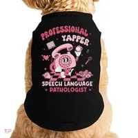 Speech Language Pathologist Retro Slp Professional Yapper Doggie Tank thumb 0