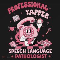 Speech Language Pathologist Retro Slp Professional Yapper Hoodie thumb 2