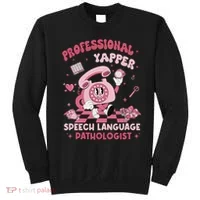 Speech Language Pathologist Retro Slp Professional Yapper Sweatshirt thumb 0