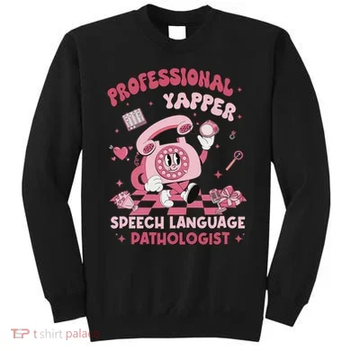 Speech Language Pathologist Retro Slp Professional Yapper Sweatshirt