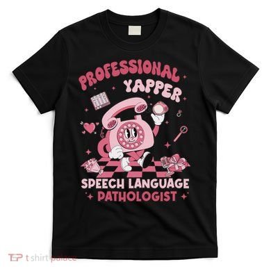 Speech Language Pathologist Retro Slp Professional Yapper T-Shirt