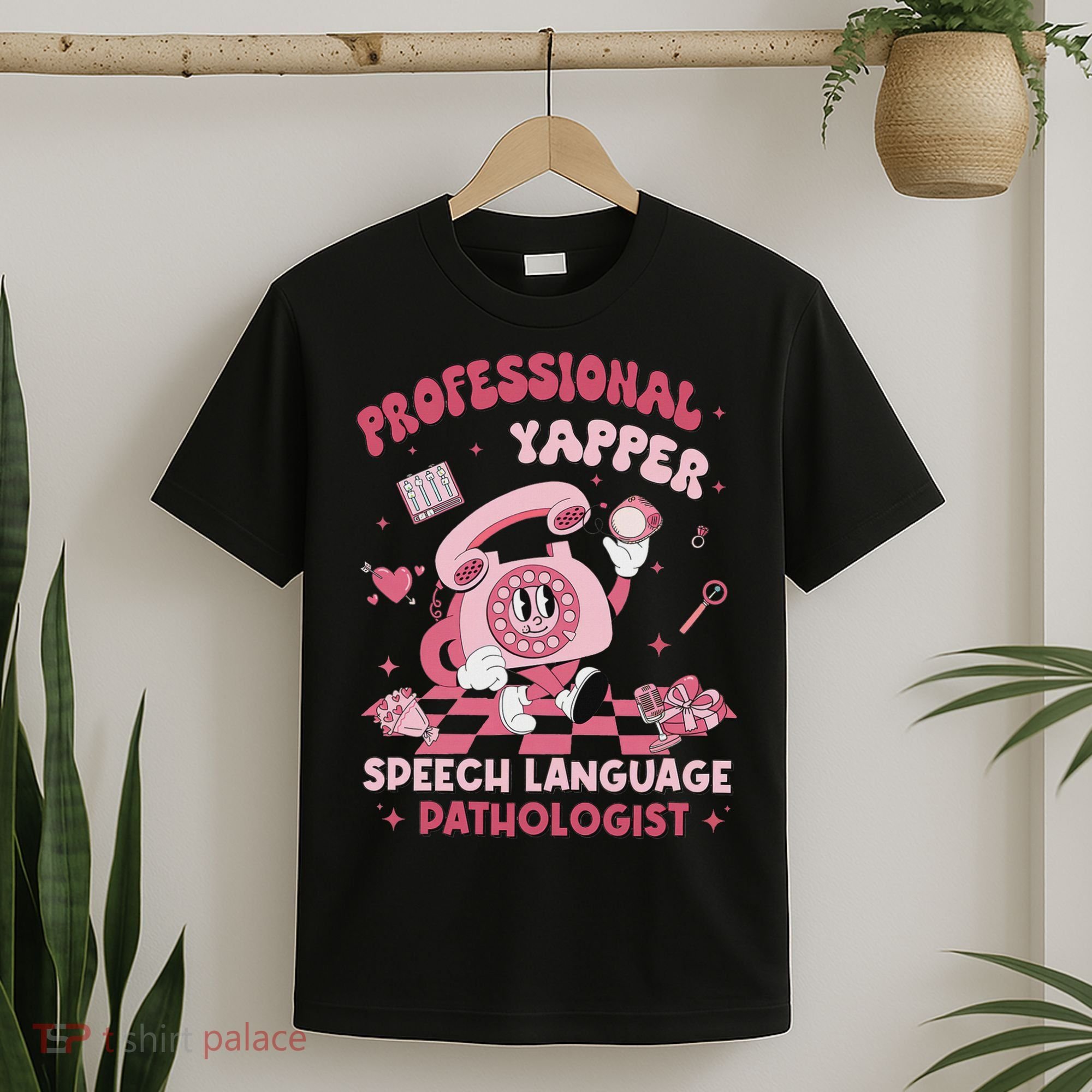 Speech Language Pathologist Retro Slp Professional Yapper T-Shirt
