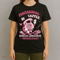 Speech Language Pathologist Retro Slp Professional Yapper T-Shirt thumb 4
