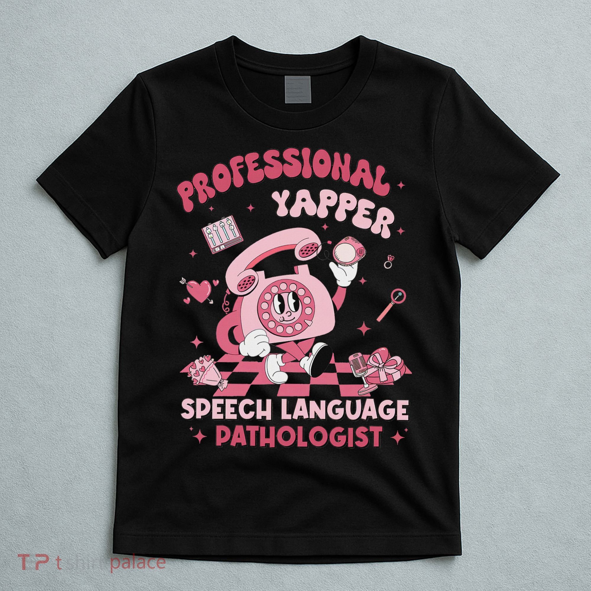Speech Language Pathologist Retro Slp Professional Yapper T-Shirt