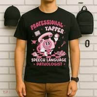 Speech Language Pathologist Retro Slp Professional Yapper T-Shirt thumb 6