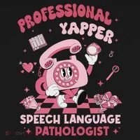 Speech Language Pathologist Retro Slp Professional Yapper Bucket Hat thumb 4