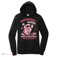 Speech Language Pathologist Retro Slp Professional Yapper Women's Hoodie thumb 0