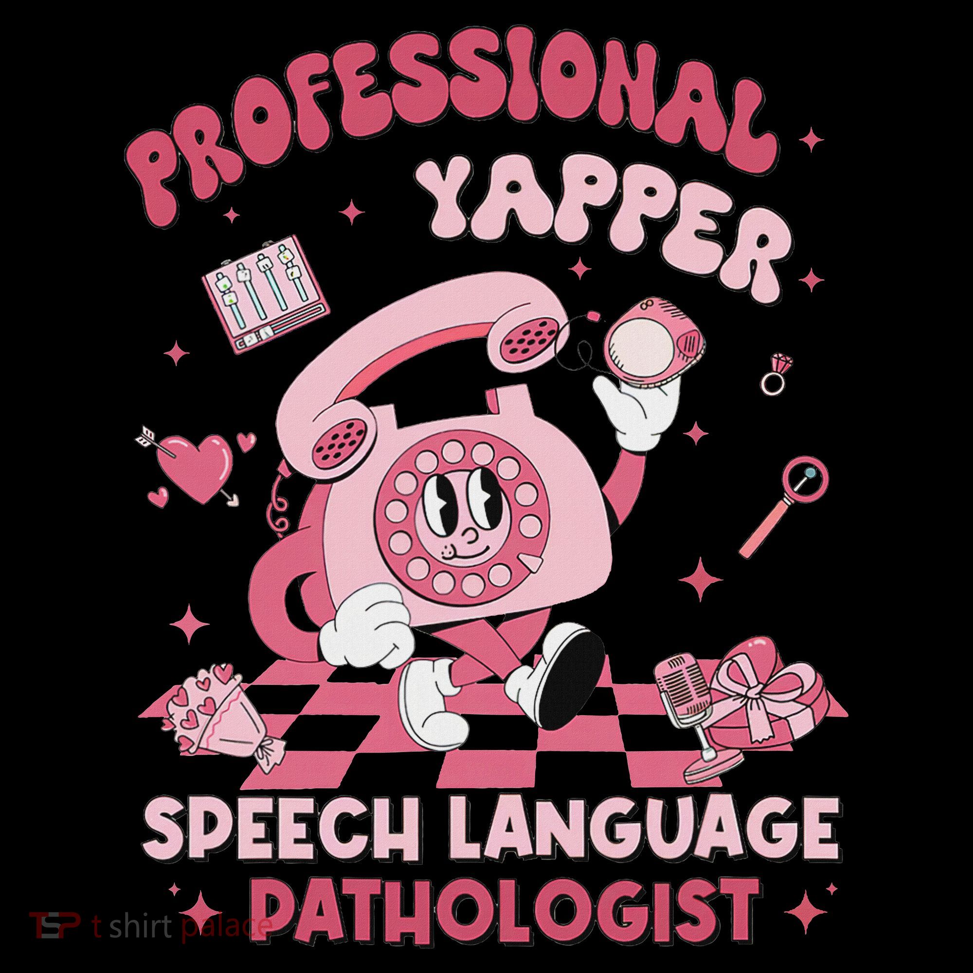 Speech Language Pathologist Retro Slp Professional Yapper Women's Hoodie