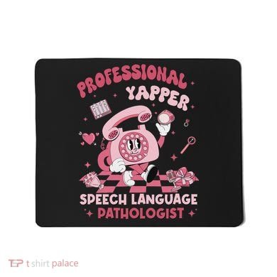 Speech Language Pathologist Retro Slp Professional Yapper Mousepad