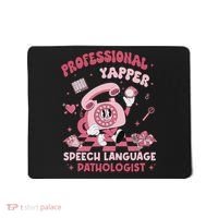 Speech Language Pathologist Retro Slp Professional Yapper Mousepad thumb 0