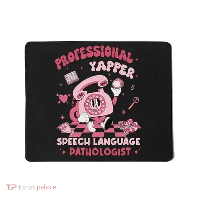 Speech Language Pathologist Retro Slp Professional Yapper Mousepad