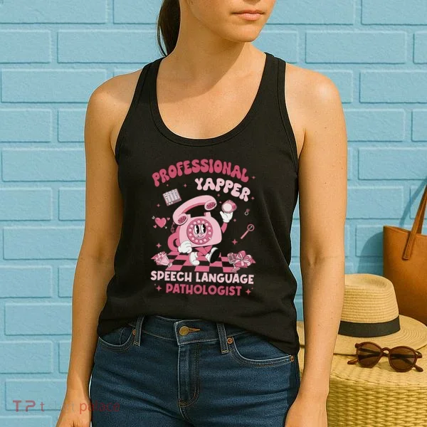 Speech Language Pathologist Retro Slp Professional Yapper Women's Tank Top