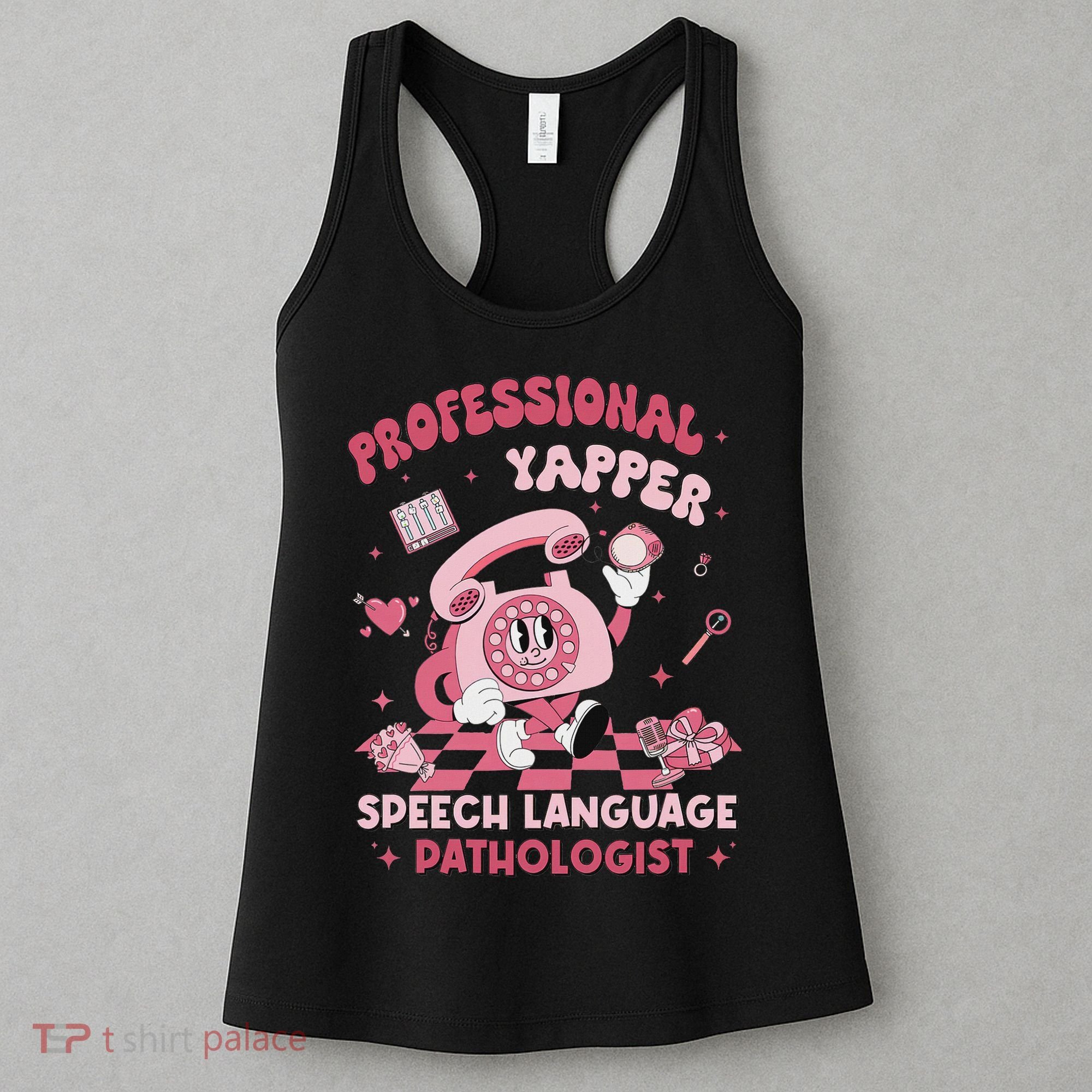 Speech Language Pathologist Retro Slp Professional Yapper Women's Tank Top