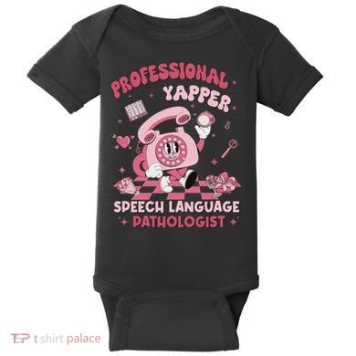 Speech Language Pathologist Retro Slp Professional Yapper Baby Bodysuit