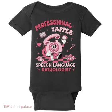 Speech Language Pathologist Retro Slp Professional Yapper Baby Bodysuit