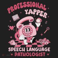 Speech Language Pathologist Retro Slp Professional Yapper Hat thumb 2