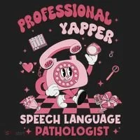 Speech Language Pathologist Retro Slp Professional Yapper Hat thumb 2