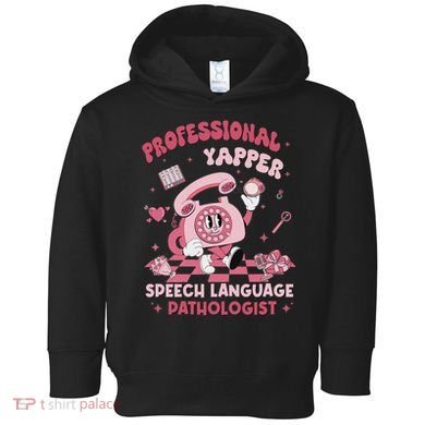 Speech Language Pathologist Retro Slp Professional Yapper Toddler Hoodie