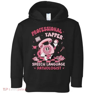 Speech Language Pathologist Retro Slp Professional Yapper Toddler Hoodie