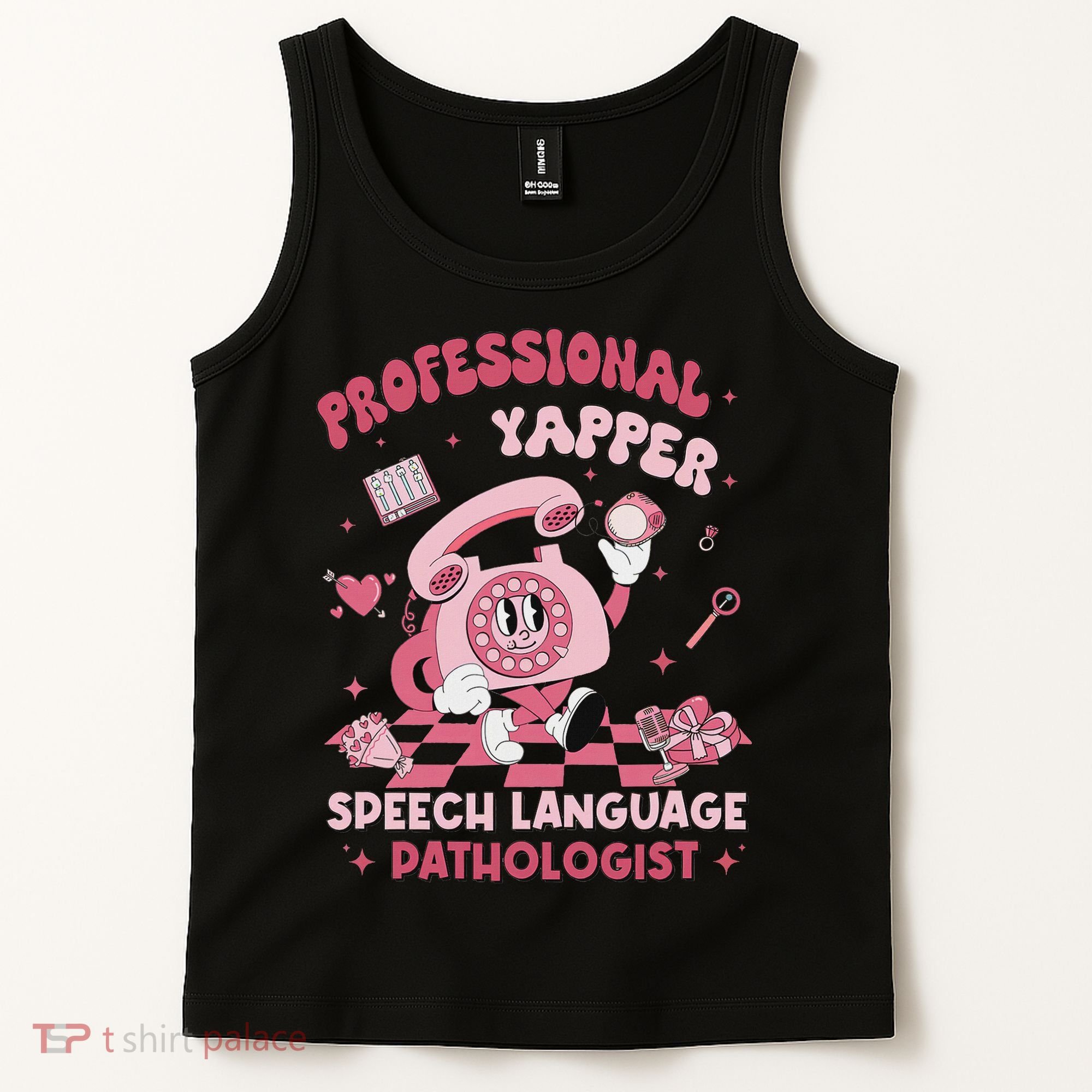 Speech Language Pathologist Retro Slp Professional Yapper Tank Top
