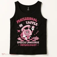 Speech Language Pathologist Retro Slp Professional Yapper Tank Top thumb 2