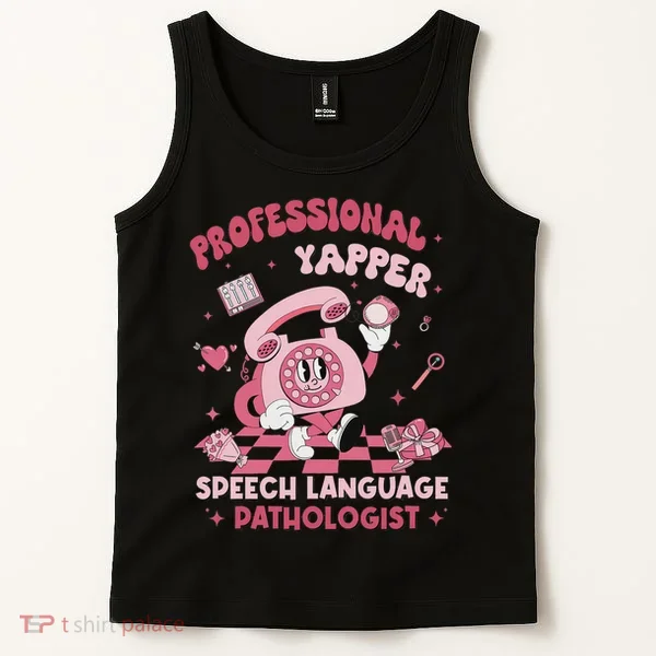 Speech Language Pathologist Retro Slp Professional Yapper Tank Top