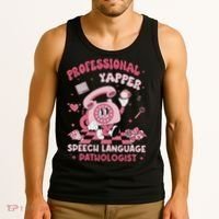 Speech Language Pathologist Retro Slp Professional Yapper Tank Top thumb 3