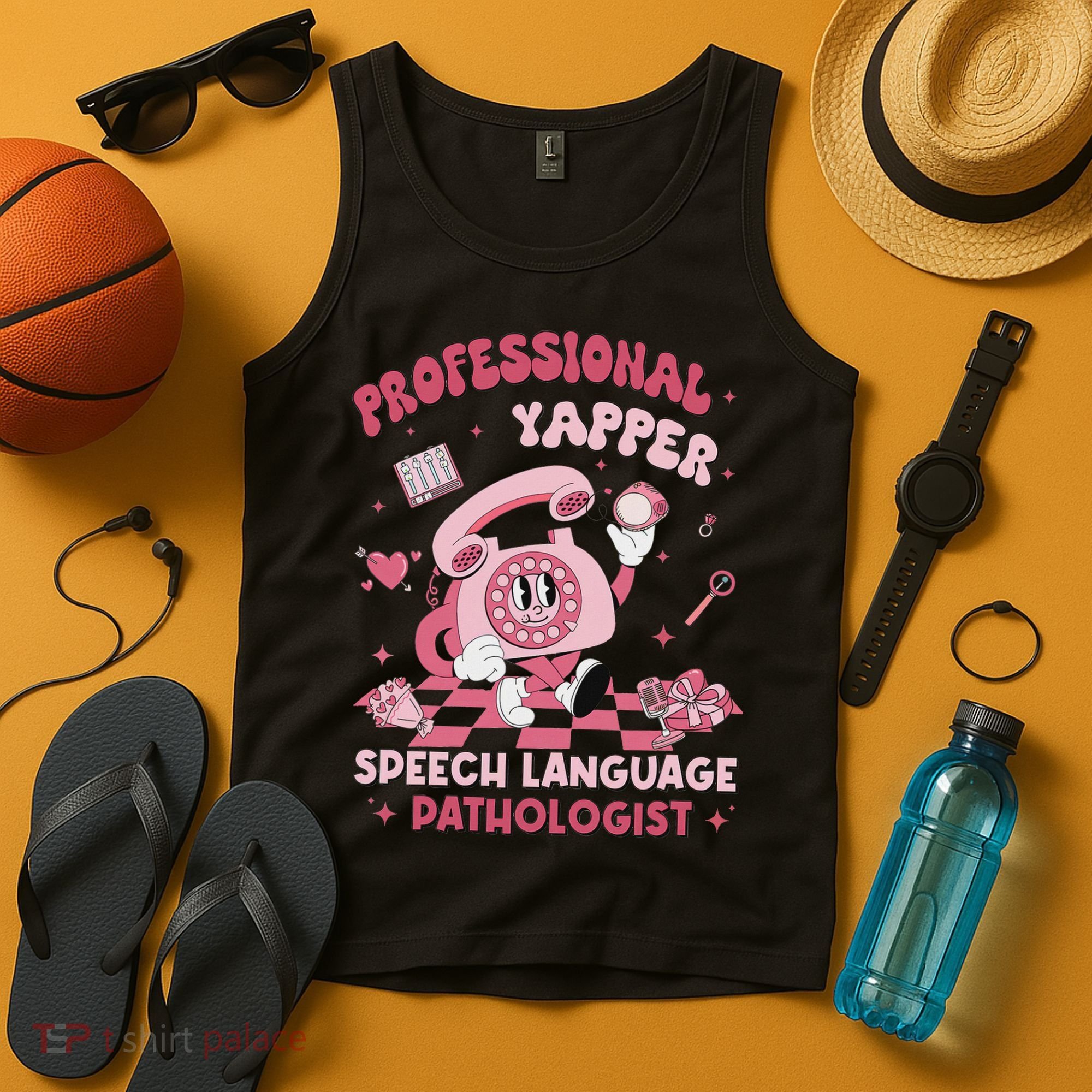 Speech Language Pathologist Retro Slp Professional Yapper Tank Top