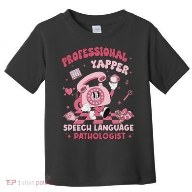 Speech Language Pathologist Retro Slp Professional Yapper Toddler T-Shirt