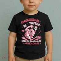 Speech Language Pathologist Retro Slp Professional Yapper Toddler T-Shirt thumb 2