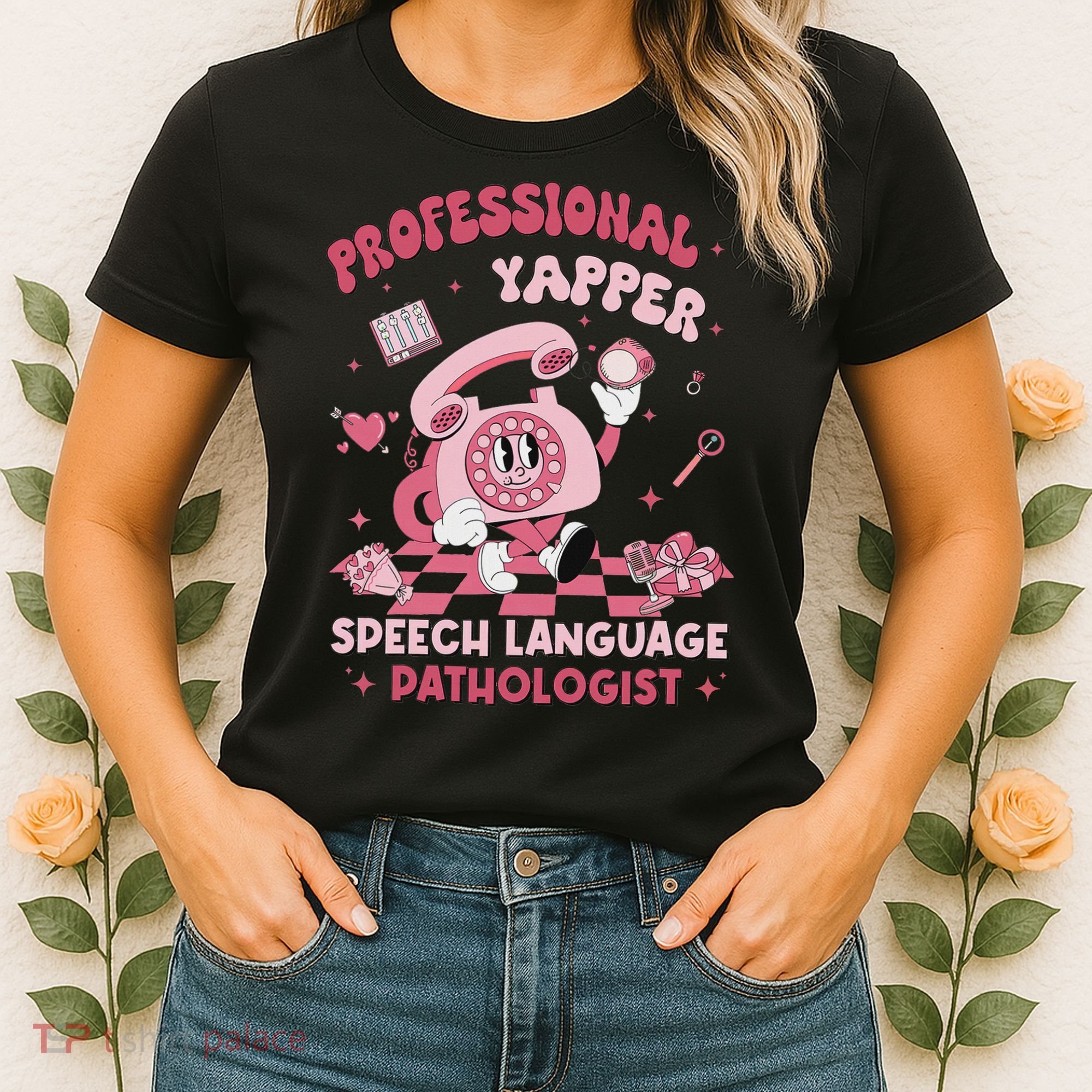 Speech Language Pathologist Retro Slp Professional Yapper Women's T-Shirt